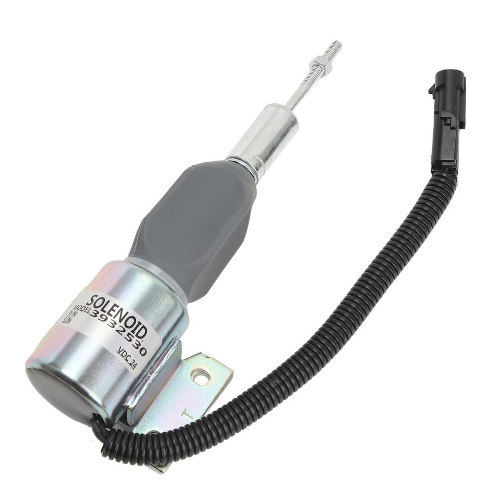 24V Engine Diesel Shut Off Solenoid 3932530 Fuel Shutdown Flameout Solenoid Replacement for Cummins