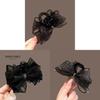 Super Fairy Net Fabric Bow Hair Clip With Water Diamond Clasp For Womens Fashion Styling