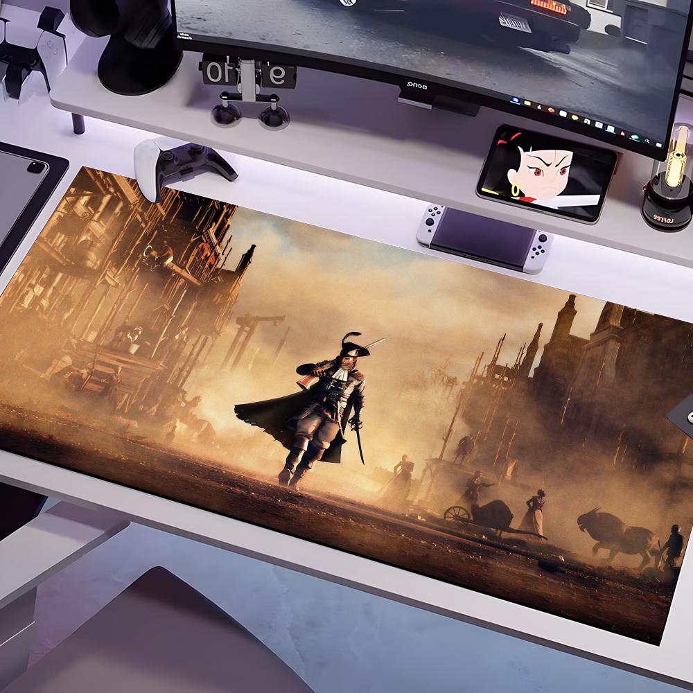 

G-greedfall 2 Mouse Pad Multiple Sizes Large Square Computer Office Game Table Mats Rubber Anti-slip Mousepads 600x300x2mm