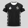 Dynamo Moscow Fan Away Football Jersey Short‑Sleeve Black Soccer T‑Shirt Breathable Sports Training Top For Supporters