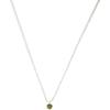925 Silver Women's Neck Chain Shiny Green Round Zircon Aesthetic Necklaces For Women Luxury Jewelry Accessories Money 925