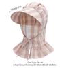 Breathable Wide Brim Sun Hat With Face Cover Upf50+ Uv Protection Windproof Outdoor Gardening Hiking For Women