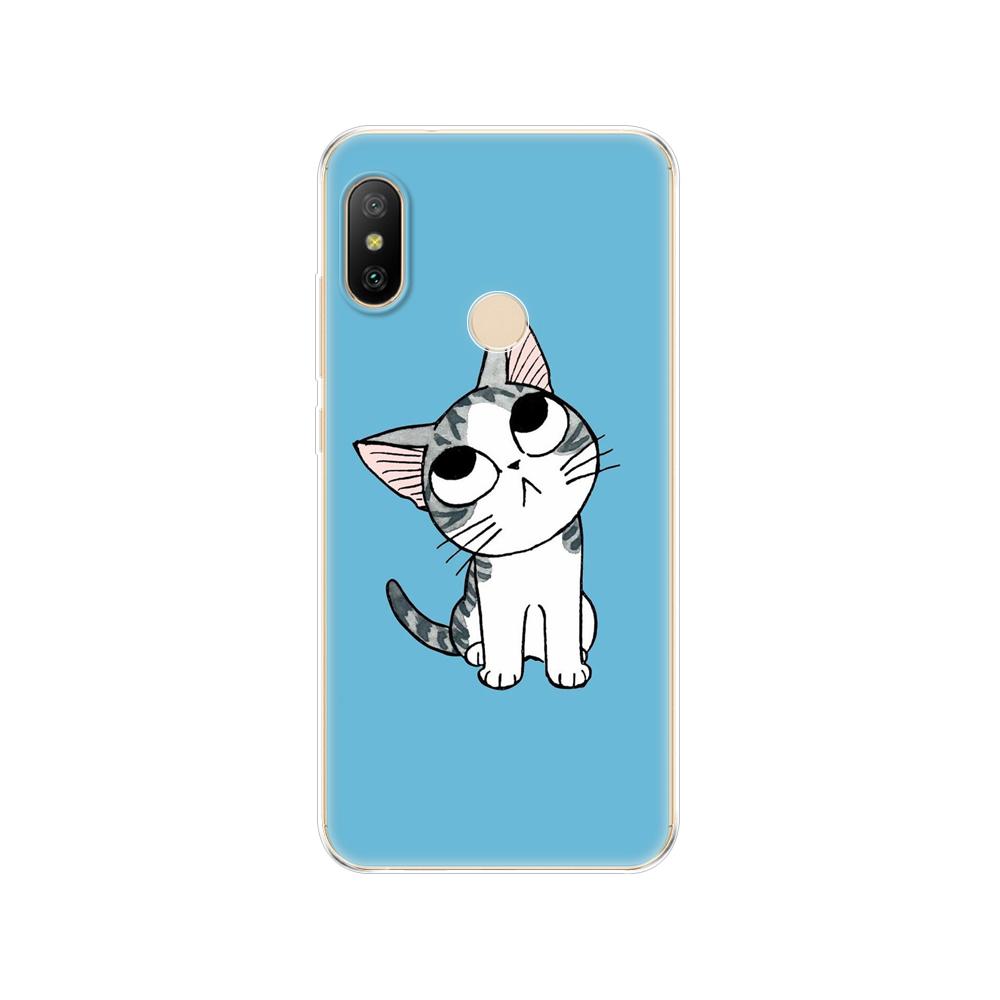 Silikonové pouzdro pro Xiaomi MI A2 LITE Case Full Protection Měkký tpu Zadní kryt Telefon Pouzdra pro Xiomi MI A2 LITE nárazník Coque
