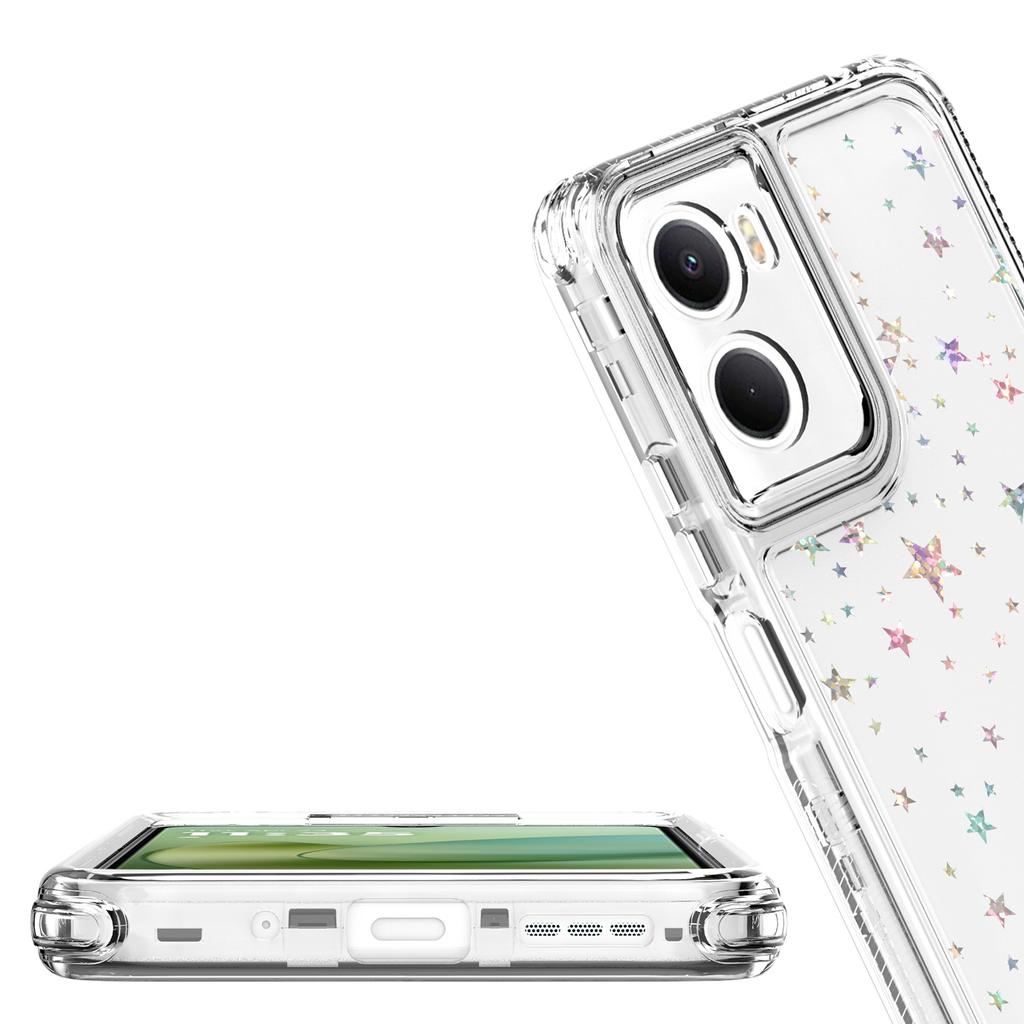 For Motorola Moto G06 4G Case Precise Cutouts Acrylic TPU Clear Phone Cover with Laser-printed Film