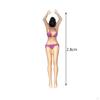 1/64 Girl Figures Beach Swimsuit Woman Character Handpainted Resin Miniature Scenes for Collections