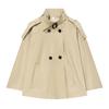 European and American Style Fashion Versatile Temperament Casual with Belt Solid Color Short Jacket