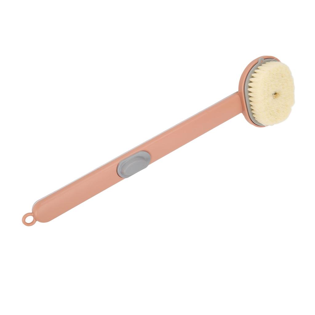 Bath Brush Long Handle Removable Brush Head Waterproof Comfortable Brush for Bathrom Pink
