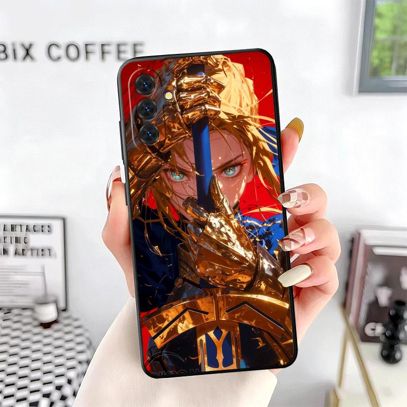 Fate Zero Stay Night Saber Soft Phone Case for Samsung A17 A37 A57 A16 A26 A36 A56 A15 A25 A35 A55 A14 A24 A34 A54 A13 A23 A33 A
