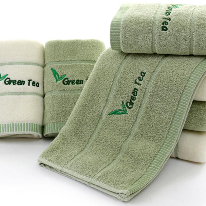 Lavender and Cream Aromatherapy Towel with Embroidery Design