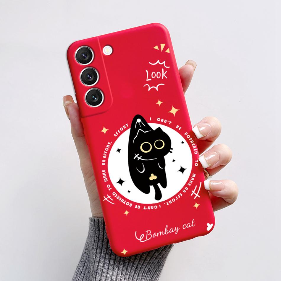 Case For Samsung Galaxy S22 Bags S 22 Plus Ultra Cover Protective Silicone Funda Astronaut Phone Case Coque For Samsung S22 Capa