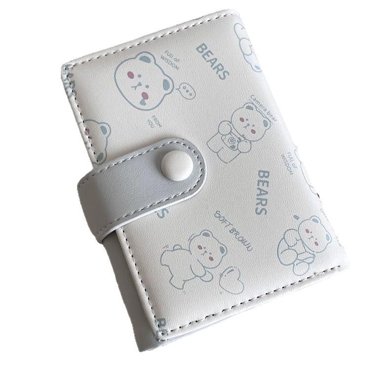 Women's Cute Cartoon Cat Trifold Wallet: Small, Fresh Multi-Card Slot Coin Purse