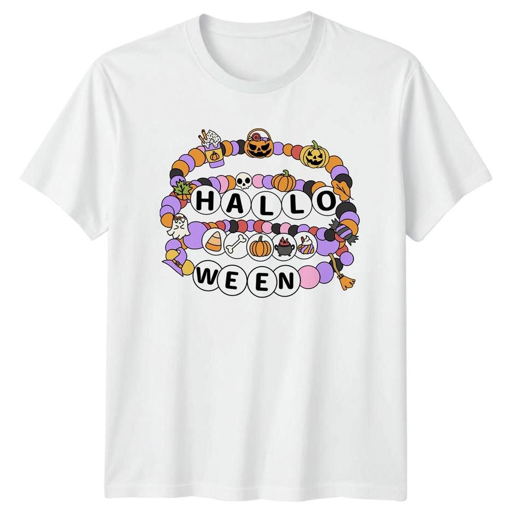 Halloween Holiday Beaded Garland Graphic Unisexs Unisexs Tee S