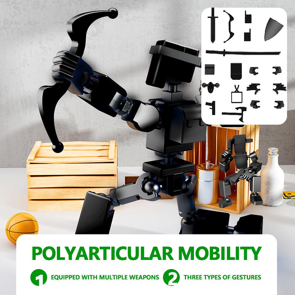 13 Mehrgelenkige Bewegliche Formwandler Roboter 3D Gedruckte Actionfiguren Bewegliche Roboter Spielzeug Vollkörper Mechanisches Schaufensterpuppen Dummy Spielzeug