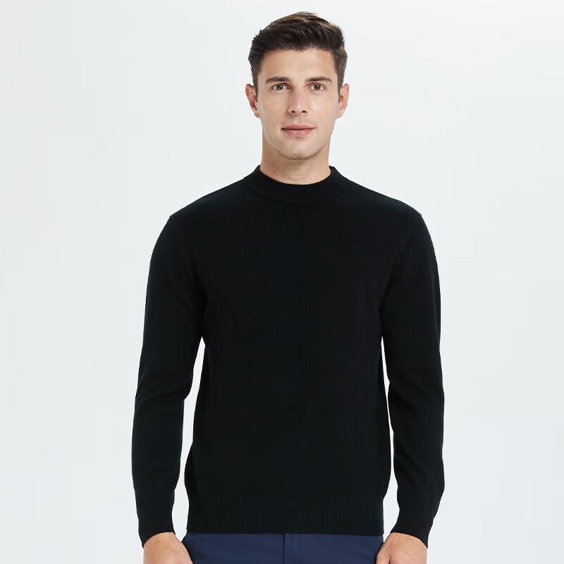 Hengyuanxiang Men's Fine Wool Crew Neck Sweater Y2243