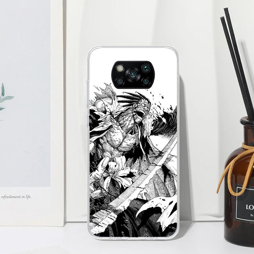 Bleach Zaraki Kenpachi Phone Case For Xiaomi Poco X7 X6 X5 M7 M8 Pro F7 Ultra Redmi 15C 15 13C 13 12C 12 10 10C 10A Art Fundas P