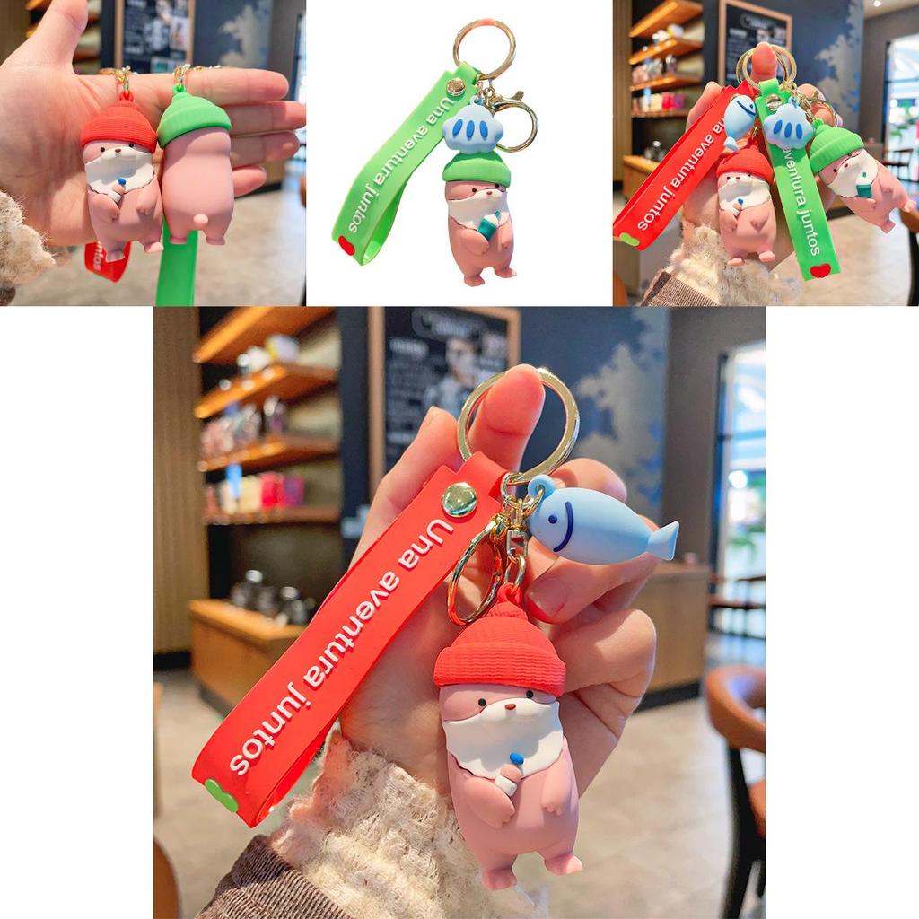 Entzückender Cartoon Seelöwen Schlüsselanhänger Süßes Tier Accessoire für Auto und Tasche