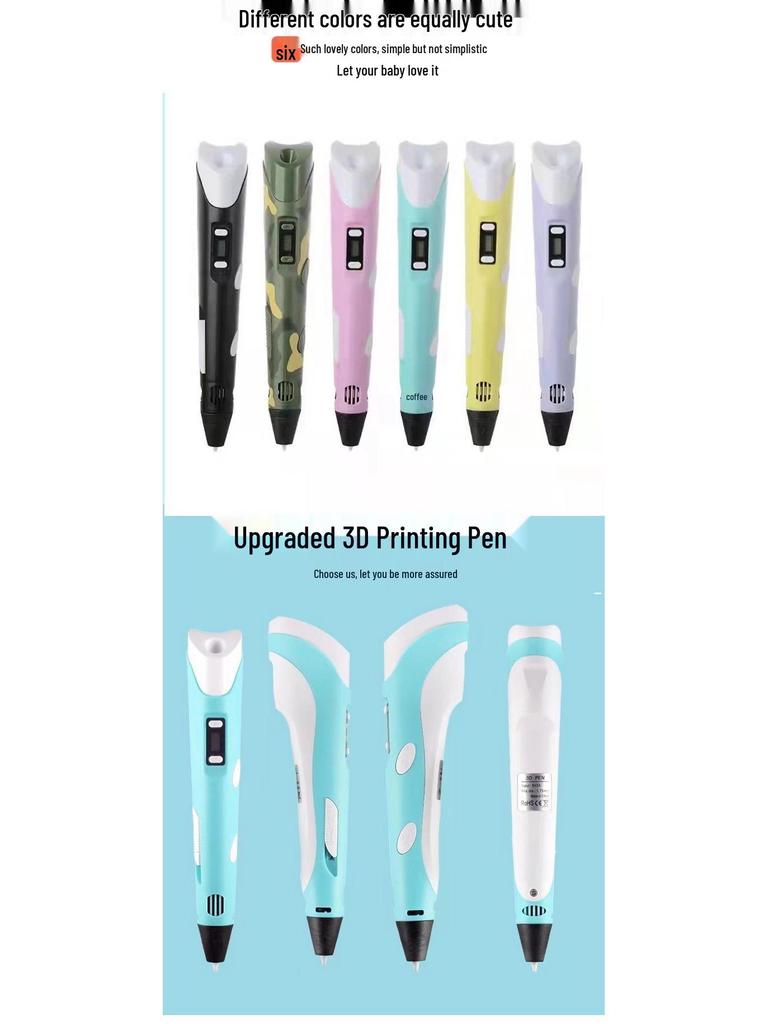 Second Generation High-Temperature 3D Printing Pen for Kids and Students – Popular Gift Item