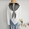 European and American Niche Printing Triangle Scarf Internet Celebrity Personality Temperament Thin Silk Scarf Multifunctional Decorative Silk Scarf