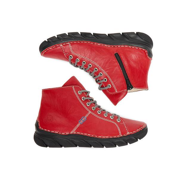 Rieker 55020-33 Red Ankle Boots