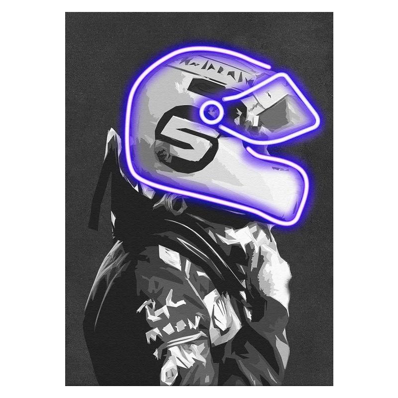 Racer Poster Motorsport Fan Gift Canvas Wall Art Poster and Prints Modern Abstract Art Painting Wall Picture for Home Room Decor