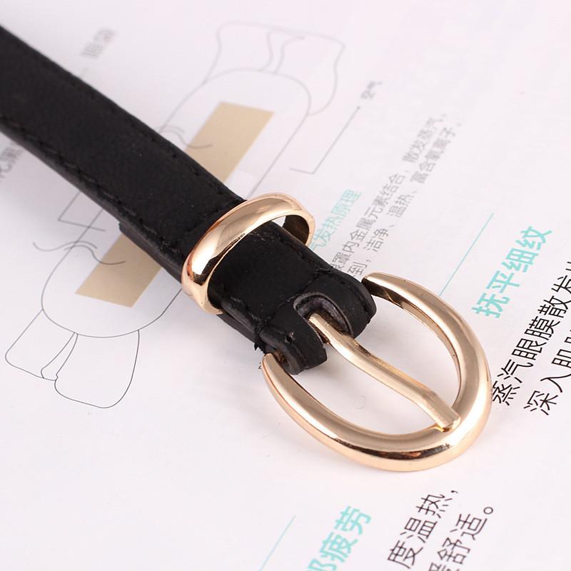 Trendy Candy Womens Color Faux Leather Belt With Pin Buckle For Everyday Wear