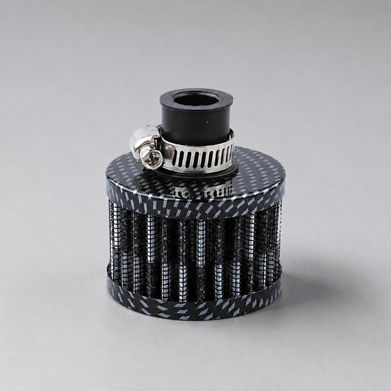 Engine Breather Filter Replacement, 12 Mm Engine Cover Filter with Metal Housing for Breather Line Service and Care