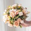 2/5pcs Artificial Flowers Silk Hydrangea Peony Wedding Bridal Bouquet Festival Wreaths Home Vase Garden Wall Diy Decor Scrapbook