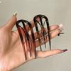 Acetate Hair Clip Multi-pronged Hairpin Elegant Hair Fork  Updo Styling