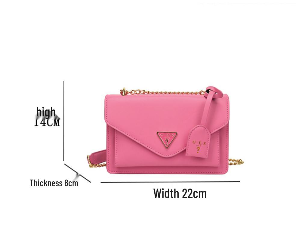 Korean Style Women's Versatile Crossbody Shoulder Bag with High-End Texture and Popular Chain Design