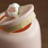 Moisture Proof Ceramic Tea Jar Pink Tea Sealed Jar Creative Tea Tin Can  Kitchen
