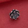 S925 Sterling Silver Lotus Button Clasp for DIY Jewelry: Beading, Weaving, Bracelets, Necklaces