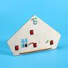 1 Set DIY Holzhaus mit LED-Lichtschalter Reihen-Parallelschaltung