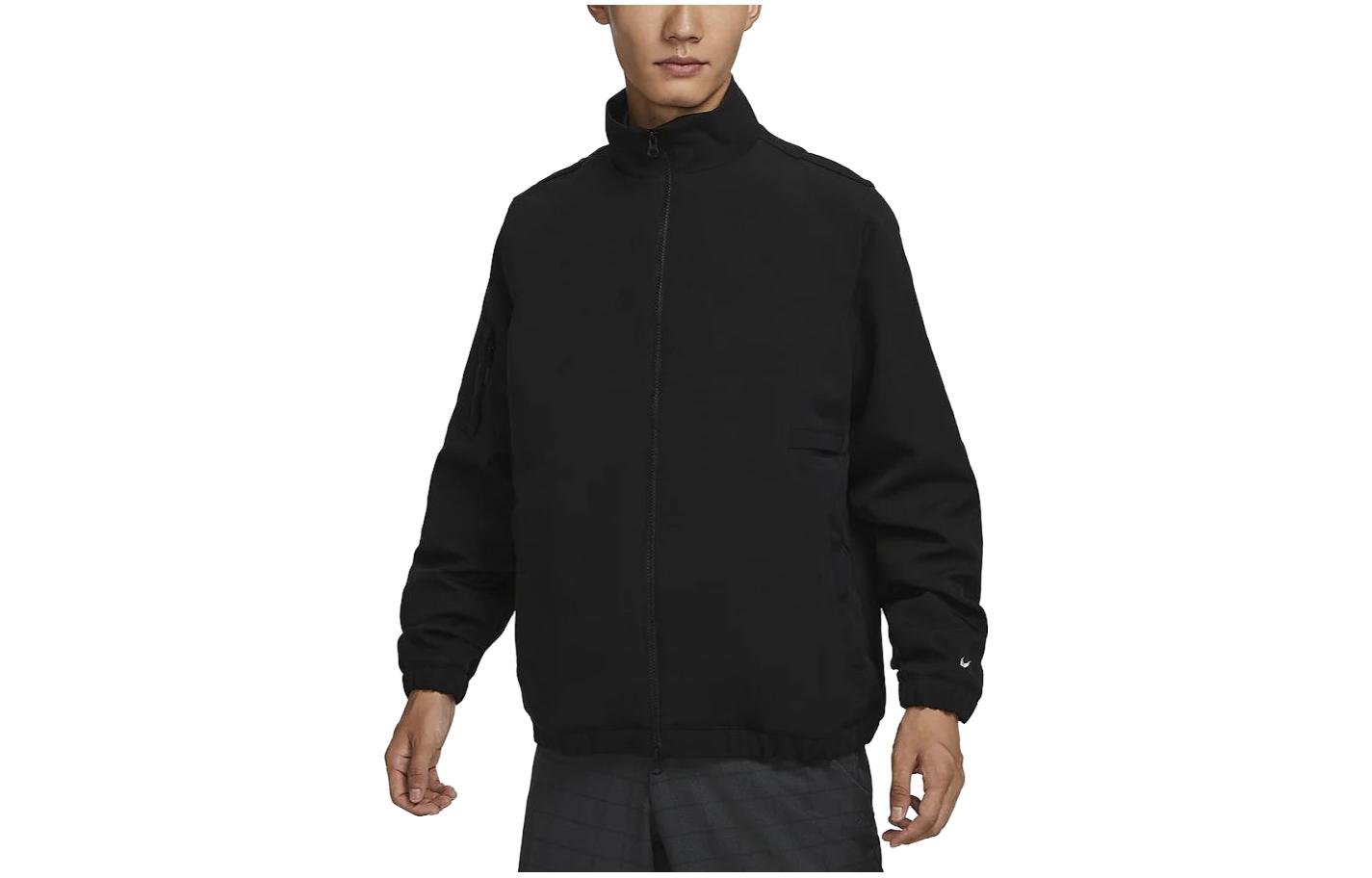 Мужская одежда Nike Golf Черная с воротником-стойкой Умеренная FB5496-010 M