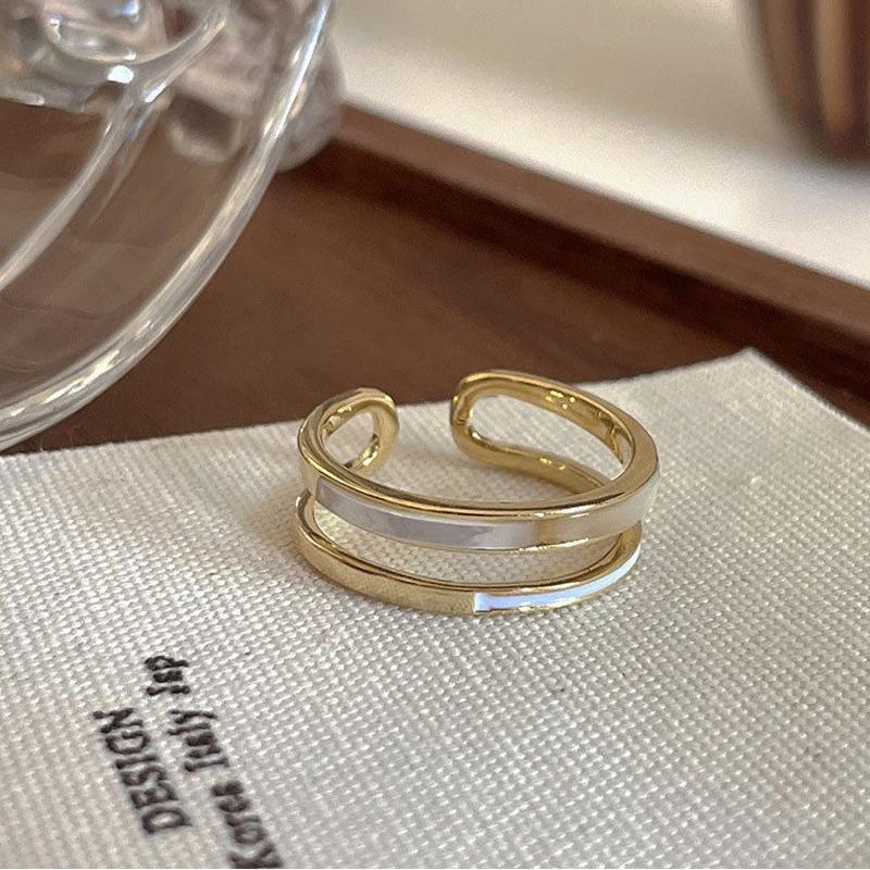 

Korean High Sense Enamel Open Rings for Women Blue Green Oil Dripping Adjustable Finger Ring Geometric Exquisite Jewelry Gifts resizable