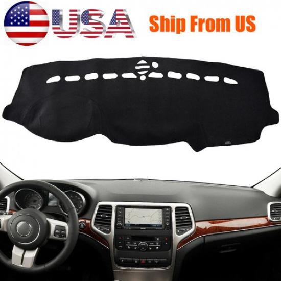 Dash Mat Dashboard Cover Dashmat Black Carpet For Jeep Grand Cherokee 2011-.