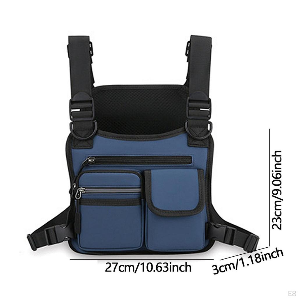 Chest Rig Bag Lightweight Front Pack for Fishing Outdoor Activities Walking