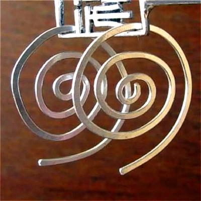 Concise Vintage Silvery Plated Spiral Hoop Earrings for Women Handmade Bohemian Style Circular Earrings Daily Versatile Jewelry