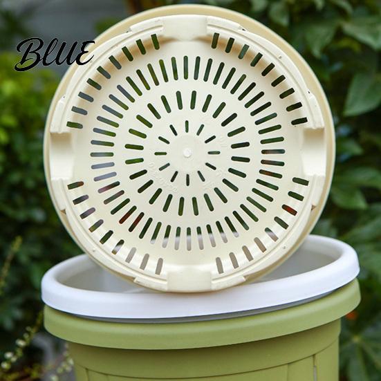 Durable Balcony Herb Planters Resin Flowerpot with Drainage Holes And Saucer Breathable Plant Pot for Indoor Outdoor High Efficiency Nutrient