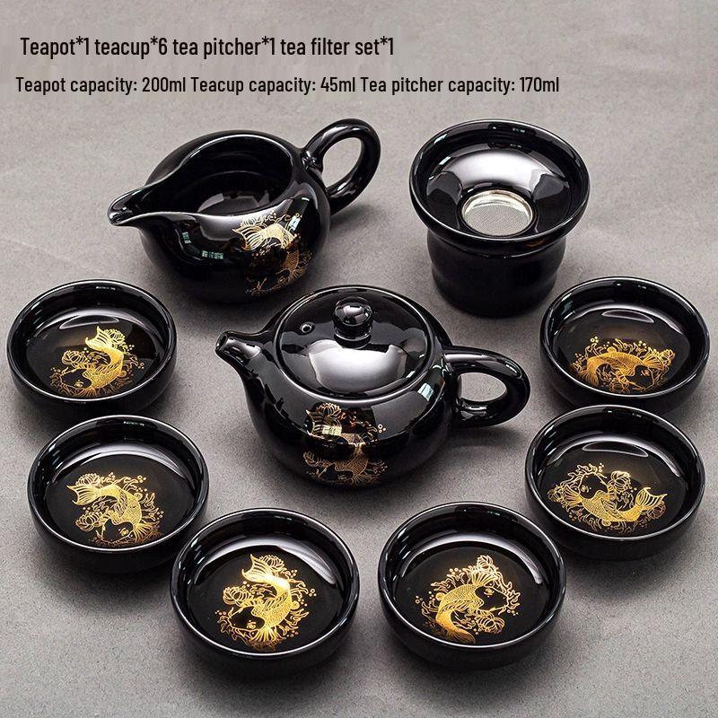 Light Luxury Ceramic Gongfu Tea Set