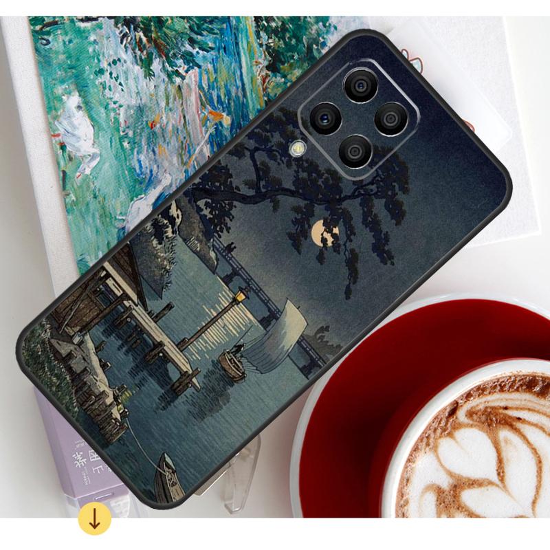Japanese Style Ukiyo-e Art Case For Samsung Galaxy M54 M23 M20 M32 M52 M56 M16 M36 M34 M14 M35 M55 M15 M11 M31 M13 M53