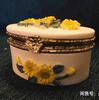 Ceramics Flower Jewelry Storage Box Vase Teapot Flower Basket Jewelry Case Storage Jewelry Organizer Display Home Decor Ornament
