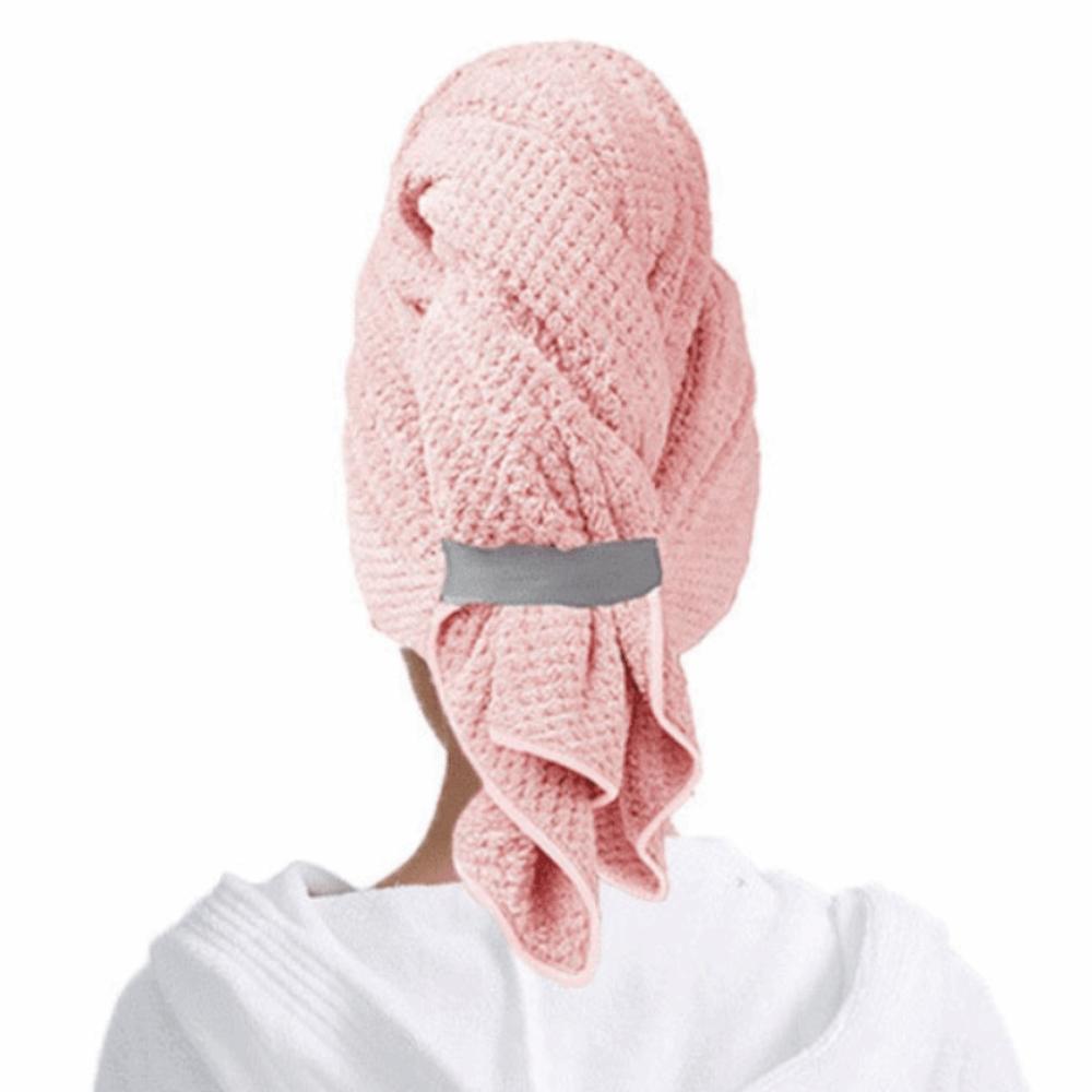 Soft Extra Large Wrap Turban with Elastic Band Quickly Dry Hair Hat Hair Drying