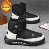 Winter Velvet High-top Martin Boots Men's Trend Versatile Thickened Warm Cotton Shoes Platform Short Boots Snow Boots Men