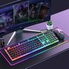 Retro Punk Mechanical Wired Keyboard & Mouse Set for Gaming and Office