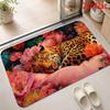 Colorful Cats Art Abstract Fun Doormat For Living Room Playful Animal Design Rug Floor Mat Pet Themed Gift