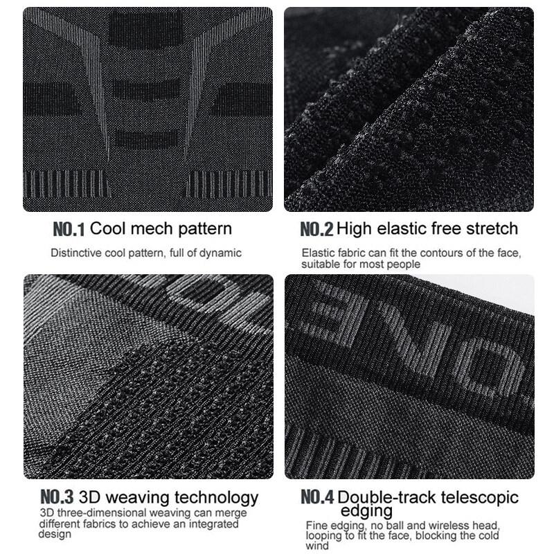 OLIKEI Sommer Outdoor Sonnenschutz Radfahren Gesichtsmaske für Männer High Stretch Atmungsaktiv Staubdicht Reitmaske Angelmaske Sport Kopftuch