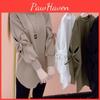 Tshirt Clothing Korean Fashion Woman Elegant Top Spring Clothes Black Streetwear Casual Long White Loose Autumn Women Tshirt