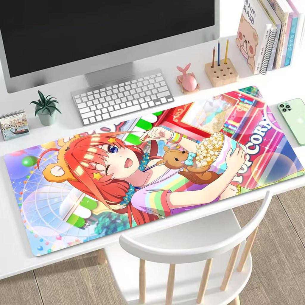 Anime "The Quintessential Quintuplets"King Size Keyboard Pad & Mouse Pad Featuring Ichika, Nino, Miku, Yotsuba, and Itsuki