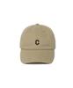 COVERNAT Small C Logo Flat Embroidery Standard Fit Ball Cap Beige