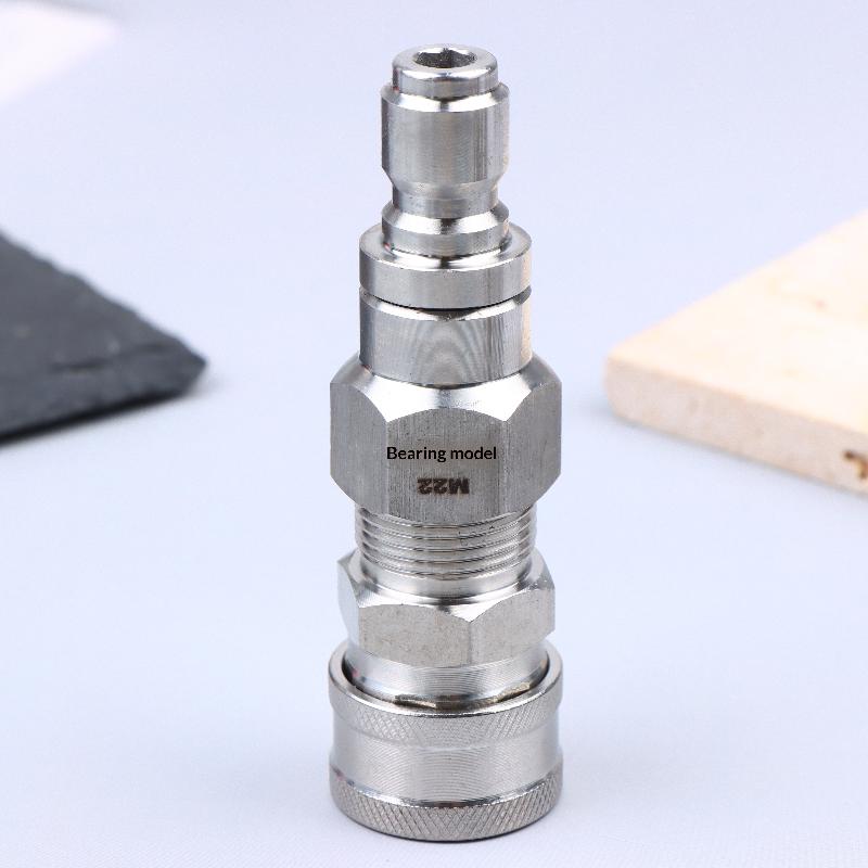M22 14 mm/15 mm Obrotowe złącze myjki ciśnieniowej - 360° Bez zagięć Anti-Twist 5000 PSI Gwint zewnętrzny pistoletu do węża